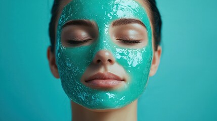 Person using a cooling gel mask to soothe redness