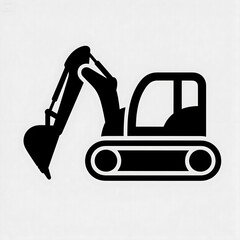excavator.
vector excavator.
vector excavator and bulldozer.
Excavator Silhouette Icon – Black Construction Vehicle Vector Illustration.
