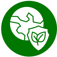 Environmental Protection  Icon Element For Design	