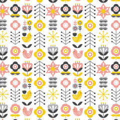 Scandinavian pattern vector design illustration © graphicsystemstudio
