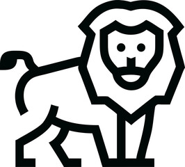 Lion vector icon, lion icon, lion vector, lion black vector icon