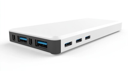 Portable power bank with multiple USB ports