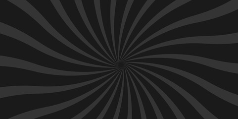 Vector Abstract black sun rays sunburst backdrop background. Vintage sun ray black and gray radial spiral sunrise, sunlight creative vector summer sunny.  abstract beam flare banner, cartoon .