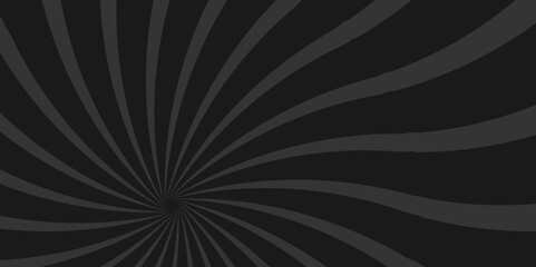 Vector Abstract black sun rays sunburst backdrop background. Vintage sun ray black and gray radial spiral sunrise, sunlight creative vector summer sunny.  abstract beam flare banner, cartoon .