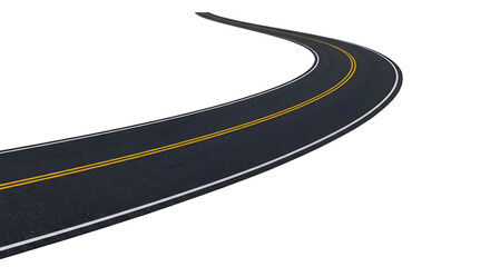 Curving road graphic