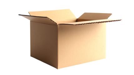 Blank corrugated cardboard boxes used in packaging Png Image