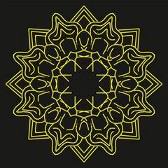 easy mandala design with clean lines for coloring book, tattoo and henna design, creative mandala art, mandala design for adults coloring book
