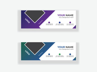 Email marketing and email signature design template