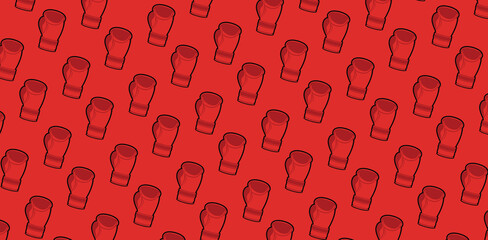 Red boxing glove pattern
