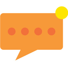 Fototapeta premium chat notification vector icon