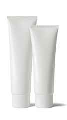 White Plastic Tubes, Packaging Mockup, Two Sizes