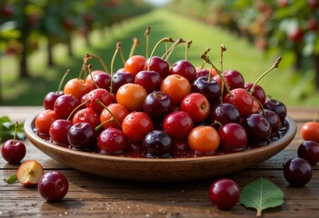 The red ripe cherries of 2025