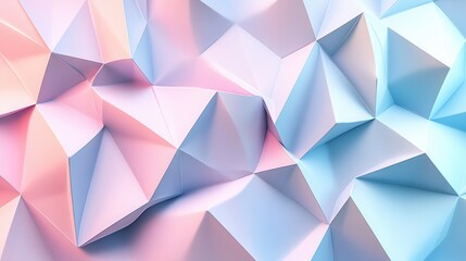 Abstract polygonal surface with soft pastel colors (1)