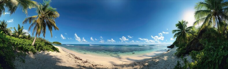 Fototapeta premium Tropical Paradise Beach Scene (5)