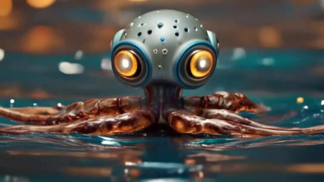 Robot octopus mini, ai generative