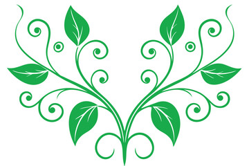 Obraz premium art nouveau style leafy tendrils