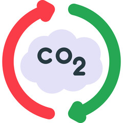 Carbon Footprint Icon