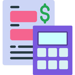 Fototapeta premium Budgeting Tools Icon