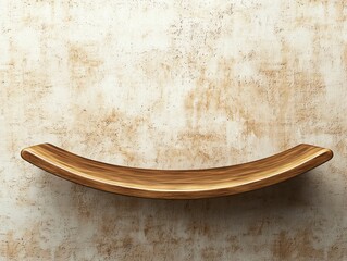 Curved Wooden Shelf