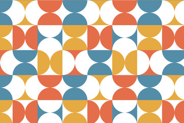 geometric bauhaus pattern vector design illustration