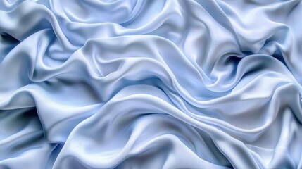 Obraz premium Soft white sheet with elegant ruffles in focus.