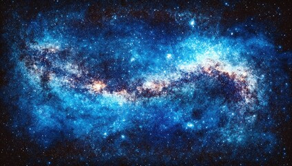 Obraz premium Deep space nebulae, swirling cosmic clouds, a tapestry of stars and galaxies. Vast expanse of the universe