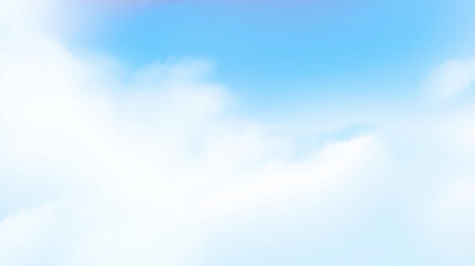 Soft serenity in a clear sky with gentle clouds