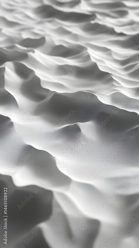 Poster mesmerizing abstract composition of fluid overlapping waves and ripples creating an evocative dreaml