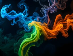 Fototapeta premium colorful smoke background