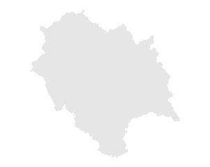 Obraz premium Gray Map of Himachal Pradesh, India