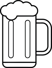 beer mug icon vector