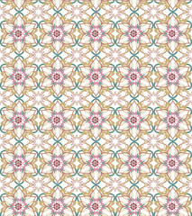 Tropical Moroccan Geometric Pattern Background