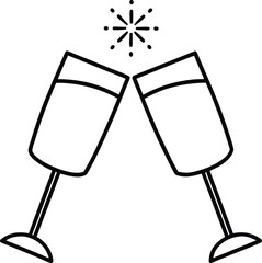 birthday cheers icon vector illustration