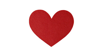 Red Paper Sticker on Transparent Background

