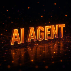 Futuristic AI Agent Hologram Partner for Autonomous Collaboration with Human Workforce, Self-Sufficient Digital Assistant in Business Innovation & Teamwork