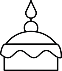 vector illustration of a birthday invitation