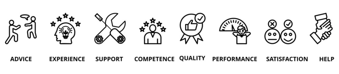 Service vector icon illustration concept