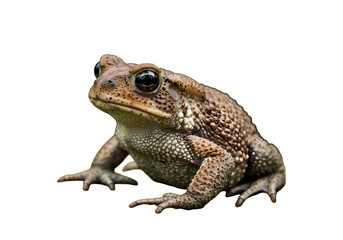 Naklejka premium American Toad HighResolution Photo isolated on white background