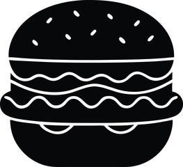 burger icon, hamburger icon, burger logo  vector illustration design	