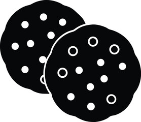 Cookies Vector Illustration – Chocolate Chip and Biscuit Clipart Isolated on White