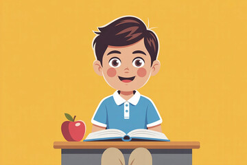 Young woman, a university student, studying online.