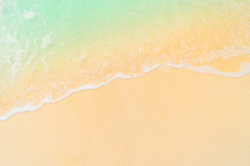 sandy beach in sunny day