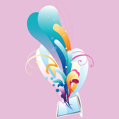 vector illustration of an abstract background