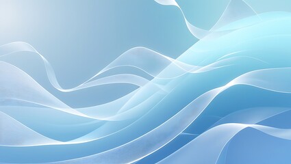 Fototapeta premium Abstract Blue Wave Background Serene Flowing Lines Texture