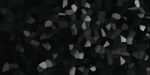 Abstract mosaic texture in varying shades of gray with a geometric cell pattern creating an artistic and decorative background design