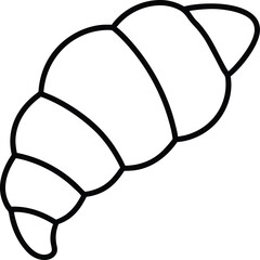 vector illustration of a croissant