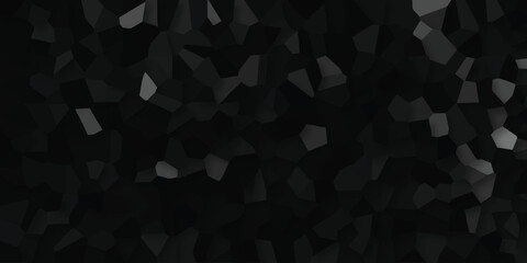 Obraz premium Dark polygon mosaic displaying a 3d pixelated design with varied gradients and subtle shading suitable for technical and modern aesthetics
