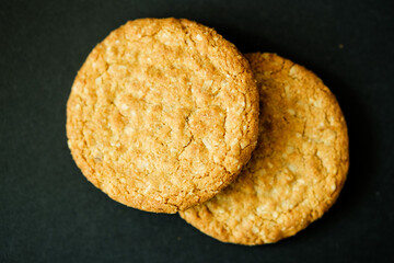 Popular Oat or Oaty Round Crunchy Crispy  Biscuits Morning Treat