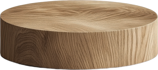 Wooden Round Cylindrical Display Stand