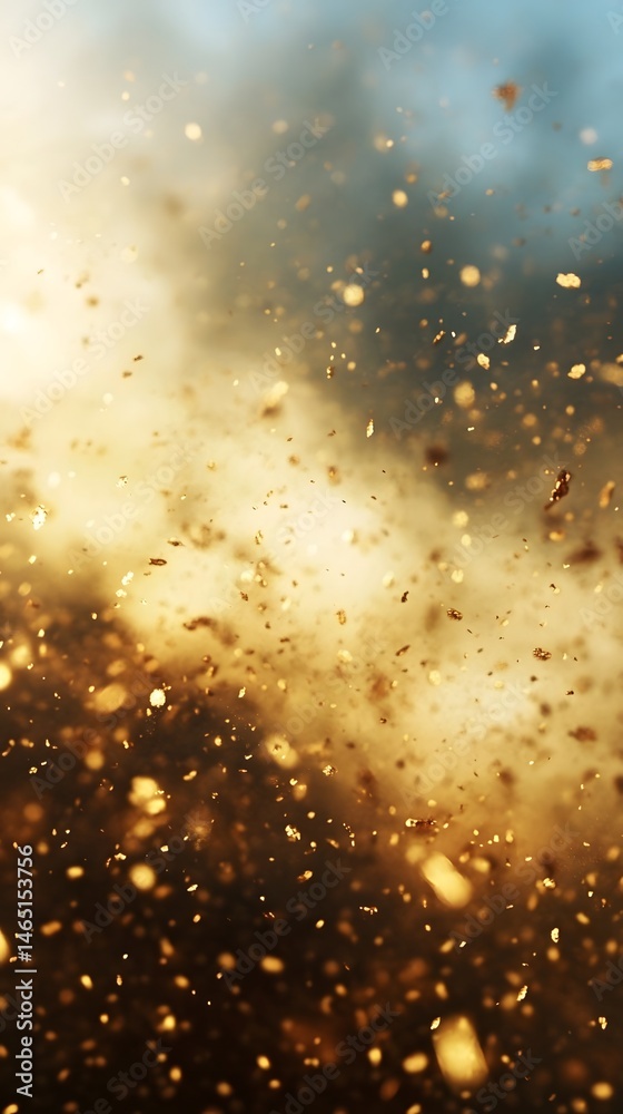 Poster captivating abstract background featuring a mesmerizing display of shimmering twinkling bokeh lights